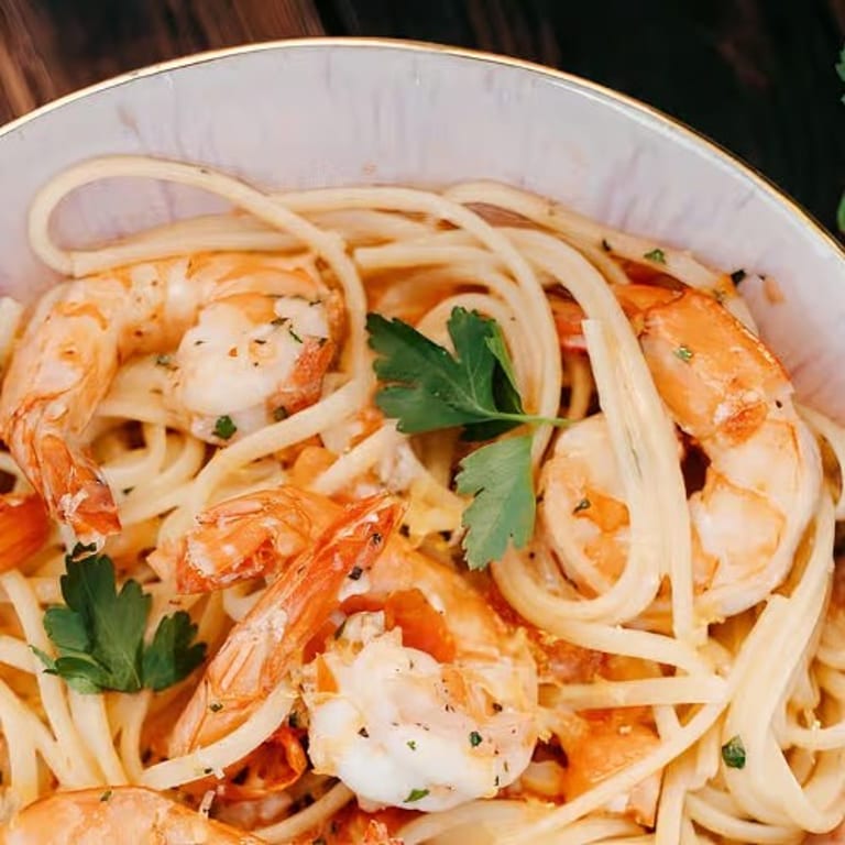 Shrimp Scampi at Our Restaurant