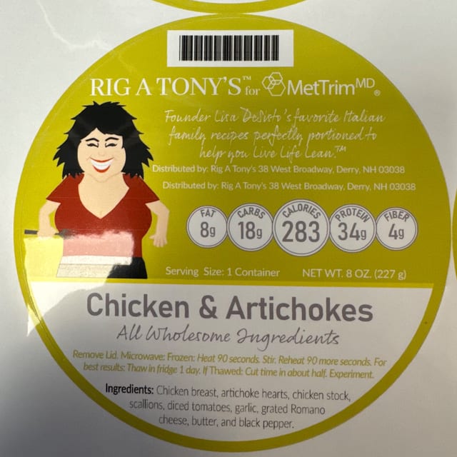 Chicken & Artichokes.