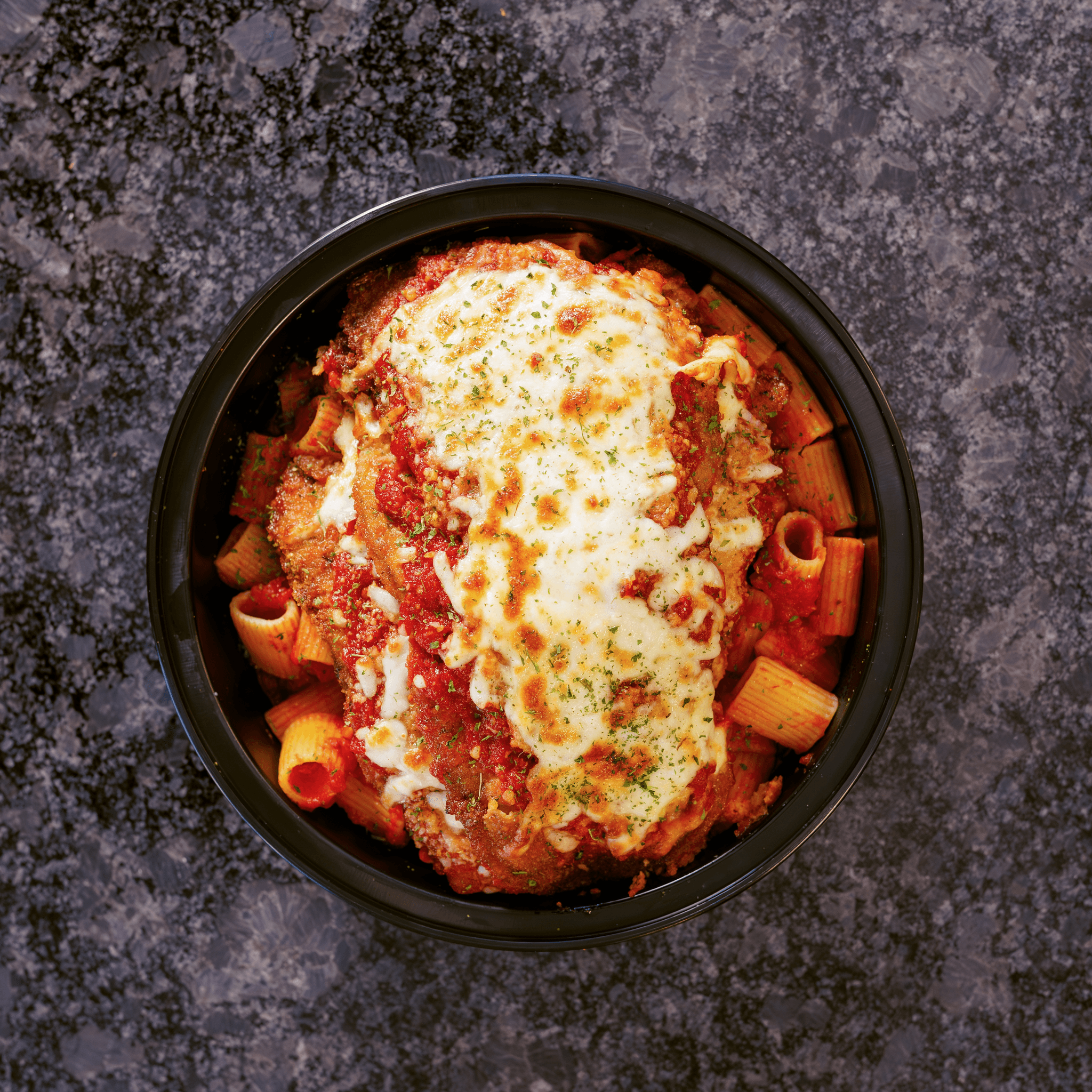 Eggplant Parmesan Dinner.